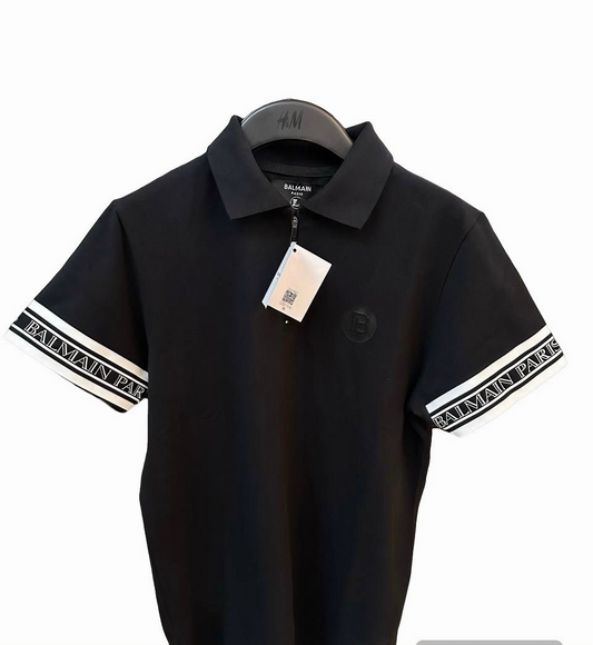 Balmain Paris T-shirt "Black" Sleeves logo