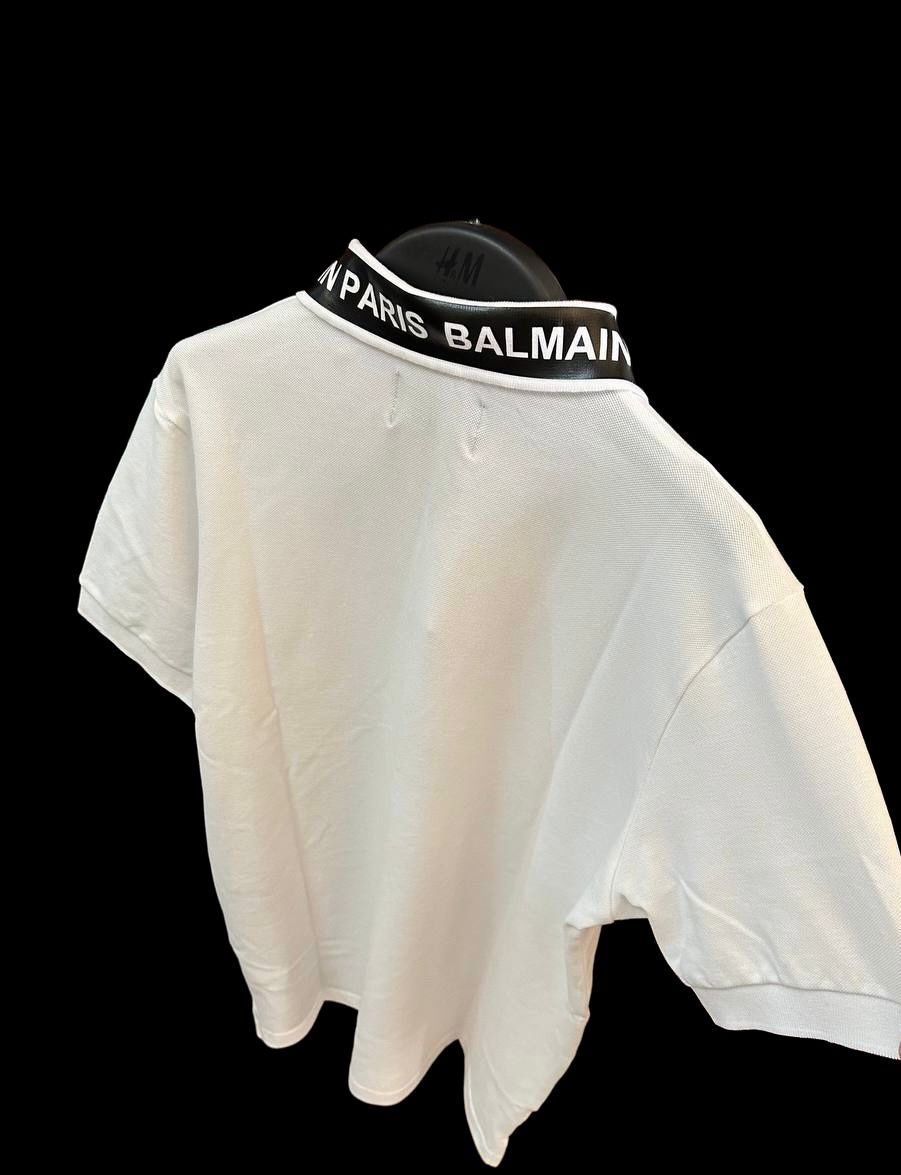 Balmain Paris T-shirt "white" Colar Logo
